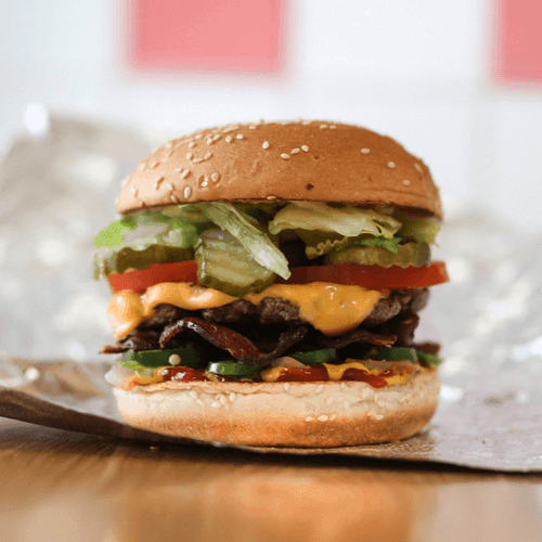 Little bacon-cheeseburger