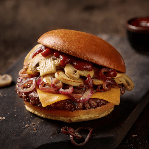 Mushroom BBQ Burger
