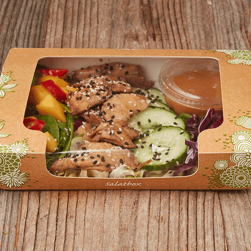 Planted chicken Teriyaki Salad (vegan)