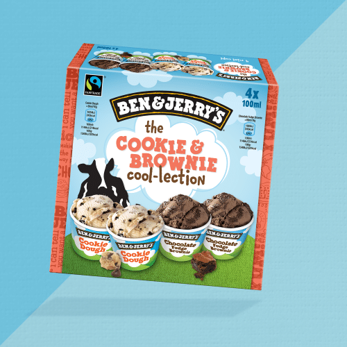 Ben & Jerry's Cookie & Brownie Cool-lection 4x 100ml