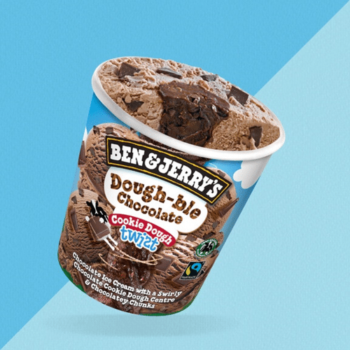 Ben & Jerry's Dough-ble Chocolate Cookie Dough Twist (465ml)