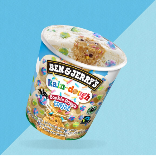 Ben & Jerry's Rain-dough Cookie Dough Twist (465ml)
