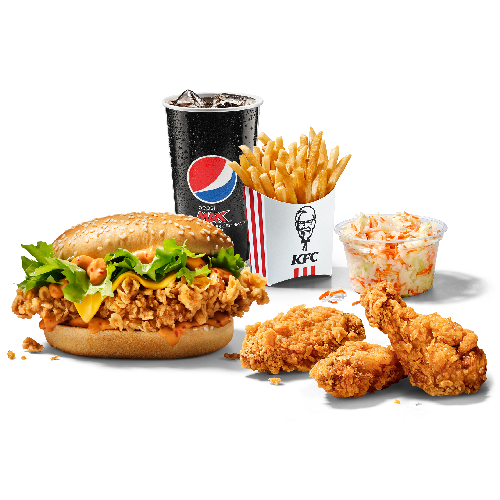 Fire Zinger Burger Box Menü