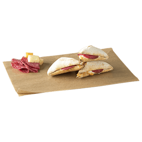 Pizza Bread mit Käse und Salami