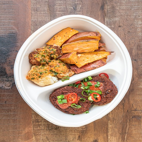 Tibits Burger (vegan, pikant)