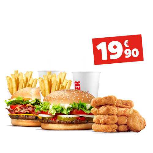 2 Menus + 9 Nuggets