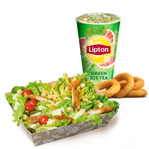 La Caesar : Poulet pané et penne
