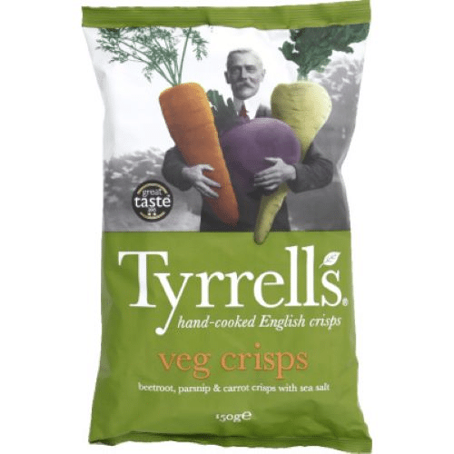 Chips Mélange 3 Légumes Tyrell's 150g