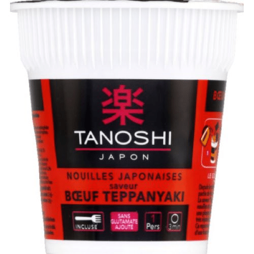 Nouilles Cup Bœuf Tanoshi 65g