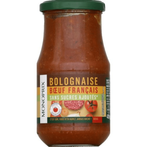 Sauce Bolognaise Monoprix 420g
