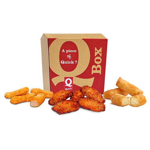 Quick Box 6 Chicken Dips/6 Chicken Wings/3 Cheesy Roll Emmental