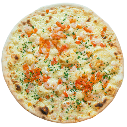 Gamberetti (pizza bianca)