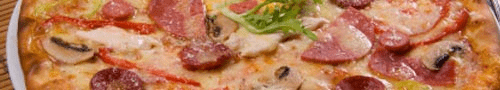 Amerikanische Pizza, groß