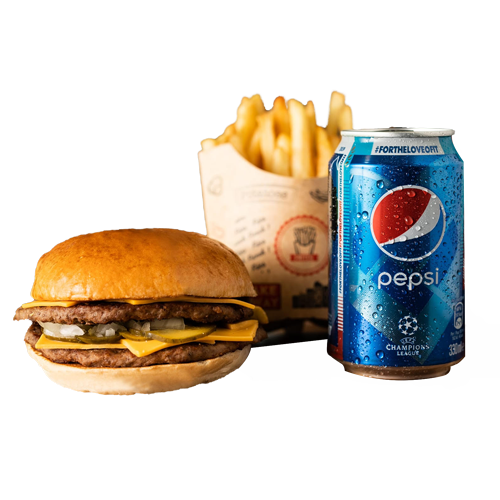 Menu o'double cheese