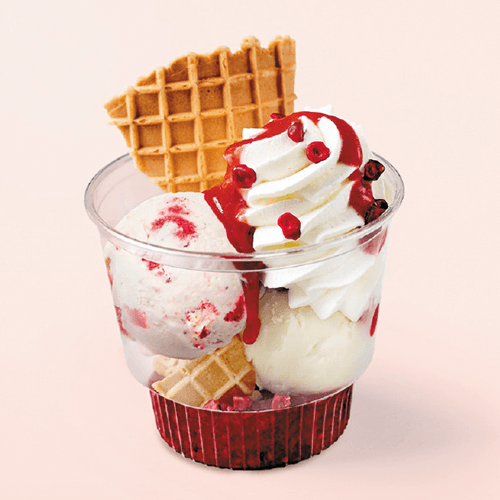 Mini fruity sundae