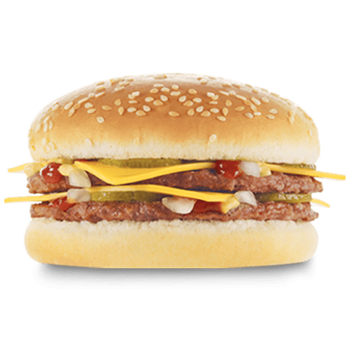 Burger double cheese