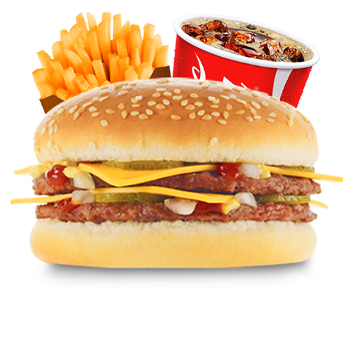 Menu double cheese