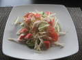 Chinese salad with crab pieces