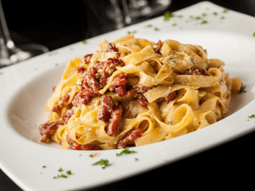 Tagliatelle alla carbonara