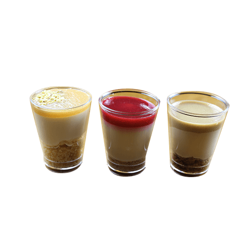 Trio cheesecake