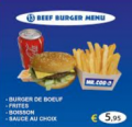 Menu beef burger (nr 13)