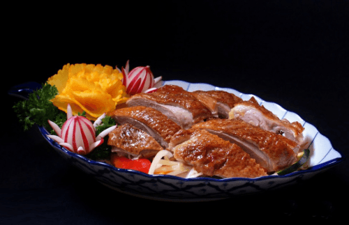 Stir-fried duck with varied vegetables