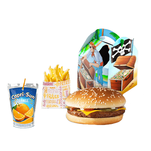Kids Menu cheeseburger