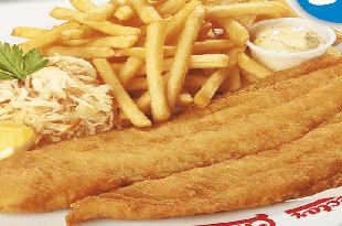 Menu fish & chips