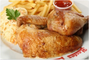 Menu 1/2 poulet rôti