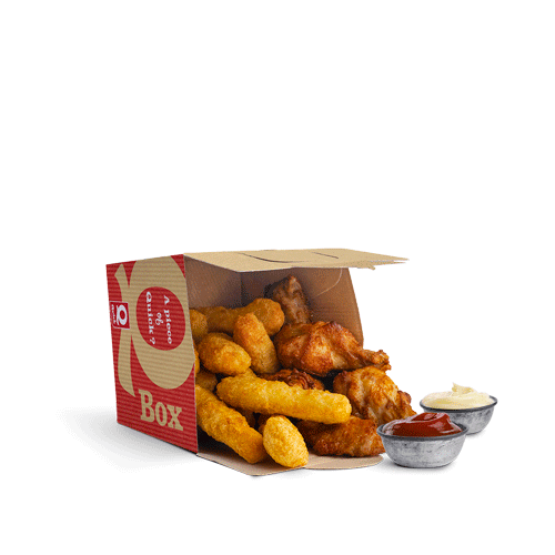 Partybox (10 dips + 5 wings)