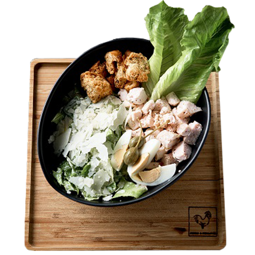 Caesar salad with chicken filet