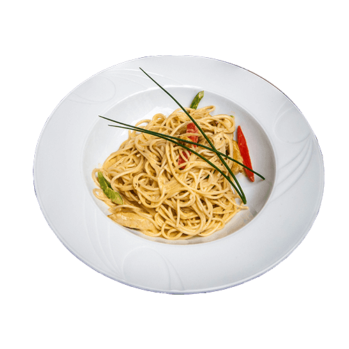 Pasta chicken curry