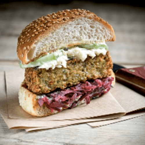 Falafel-veggie burger