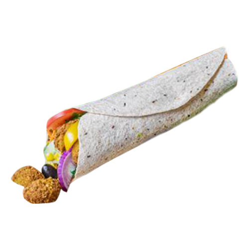 Menu falafel wrap