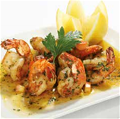Gefrituurde scampi's met knoflook