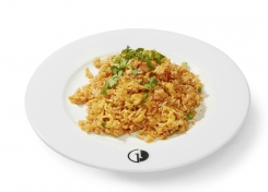 Stir-fried rice with crab