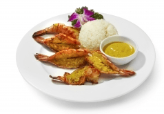 Indian style grilled scampis