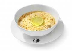Tom kha kai with chicken and coconut milk