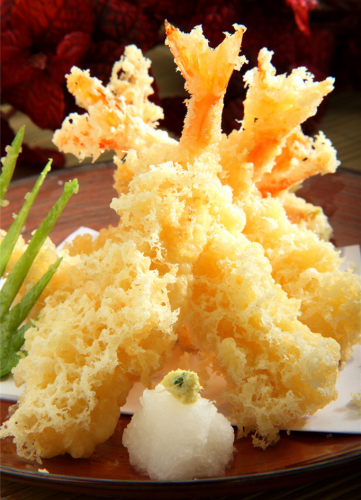 Scampi tempura