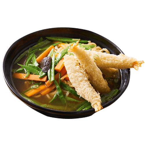Ramen with ebi tempura
