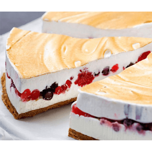 Rode vruchten meringue