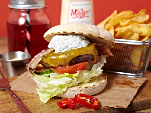 Double decker blanc bleu belge