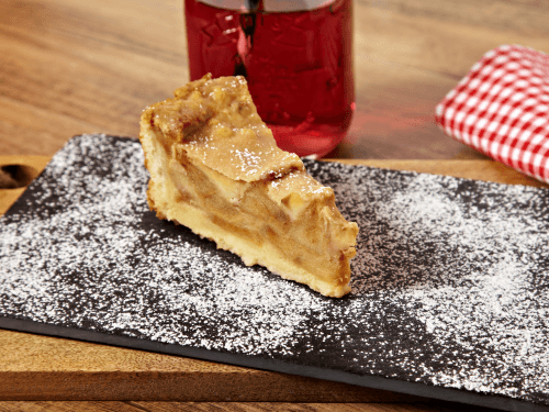 Appel-karameltaart (bereid in de VS)