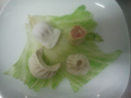 Dim sum assortis cuits à la vapeur