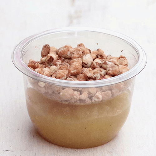 Compote de pommes et noix de pécan caramélisées