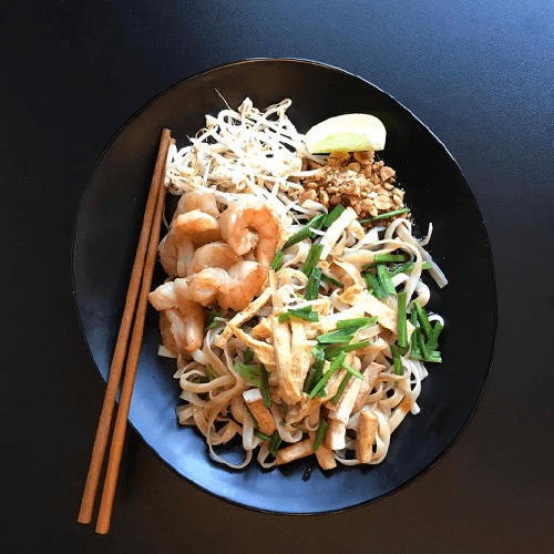 Pad Thai with scampi