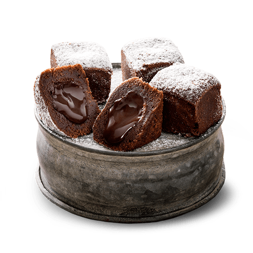 Hot choco cakes