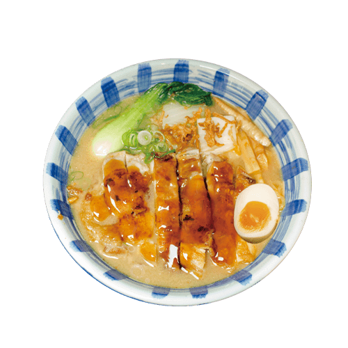 Spicy ebi kushi kara age ramen