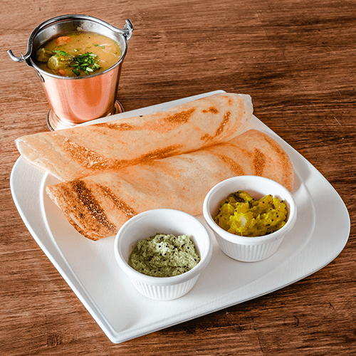 Masala dosa (vegan)