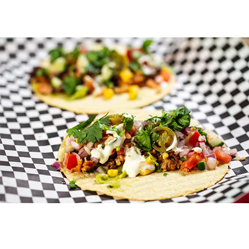 Pulled chicken taco